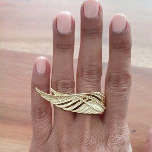 Rachel Roy Gold Stretch Wing Ring